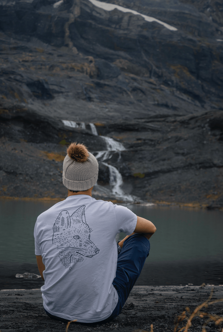 Polera Premium Unisex Blanco Zorro Chilla - Ojos Viajeros