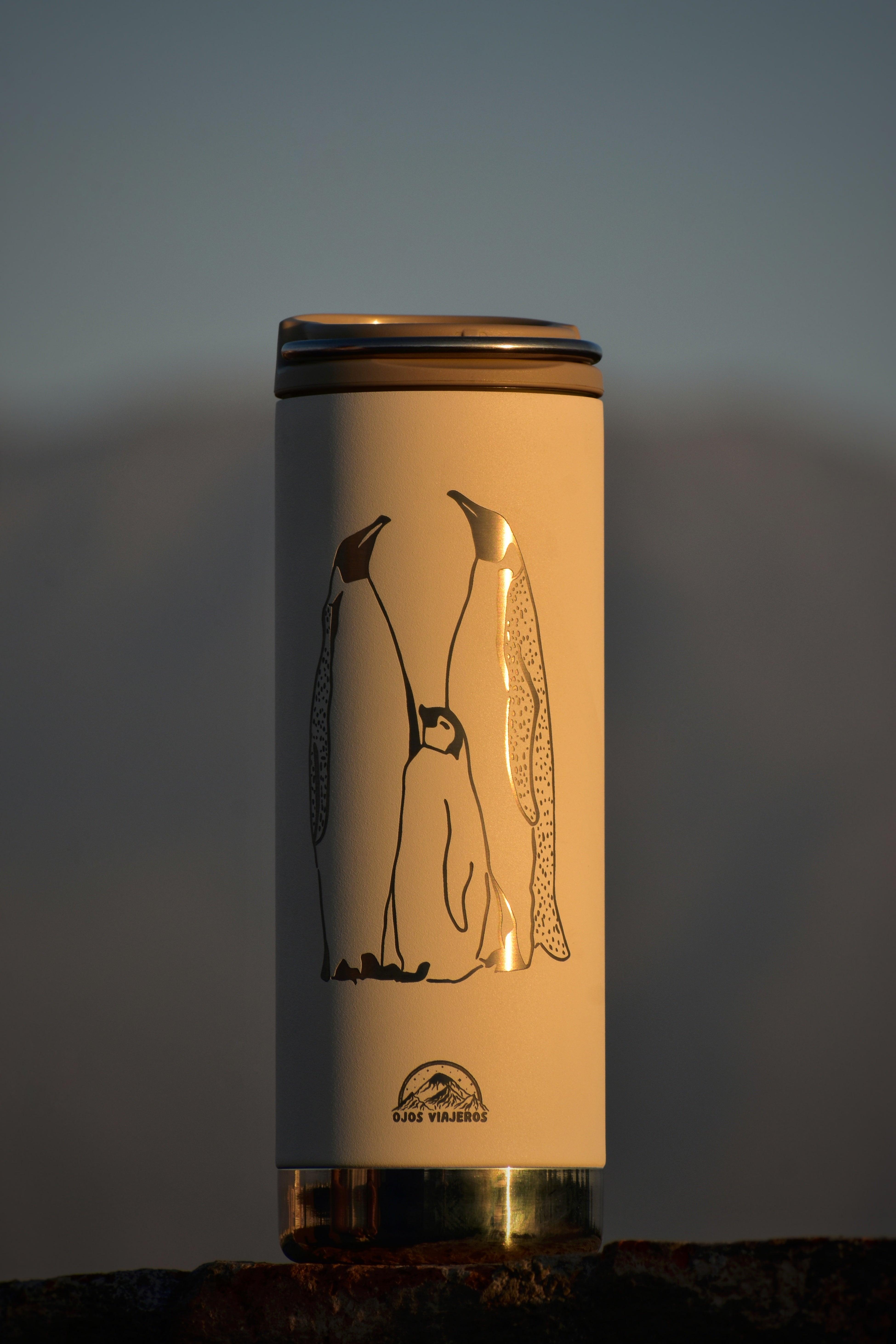 Botella TKwide Klean Kanteen - Pingüinos Emperador - Ojos Viajeros
