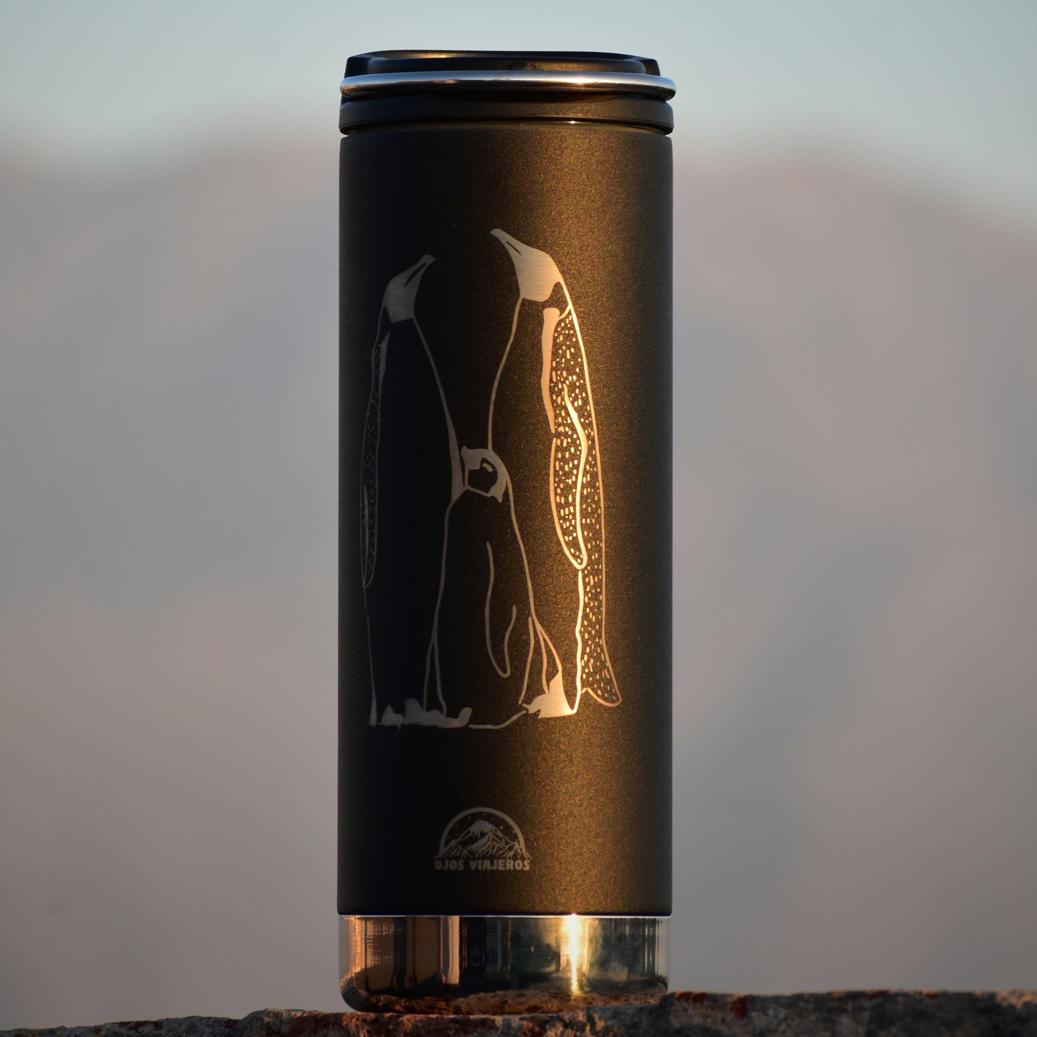 Botella TKwide Klean Kanteen - Pingüinos Emperador - Ojos Viajeros