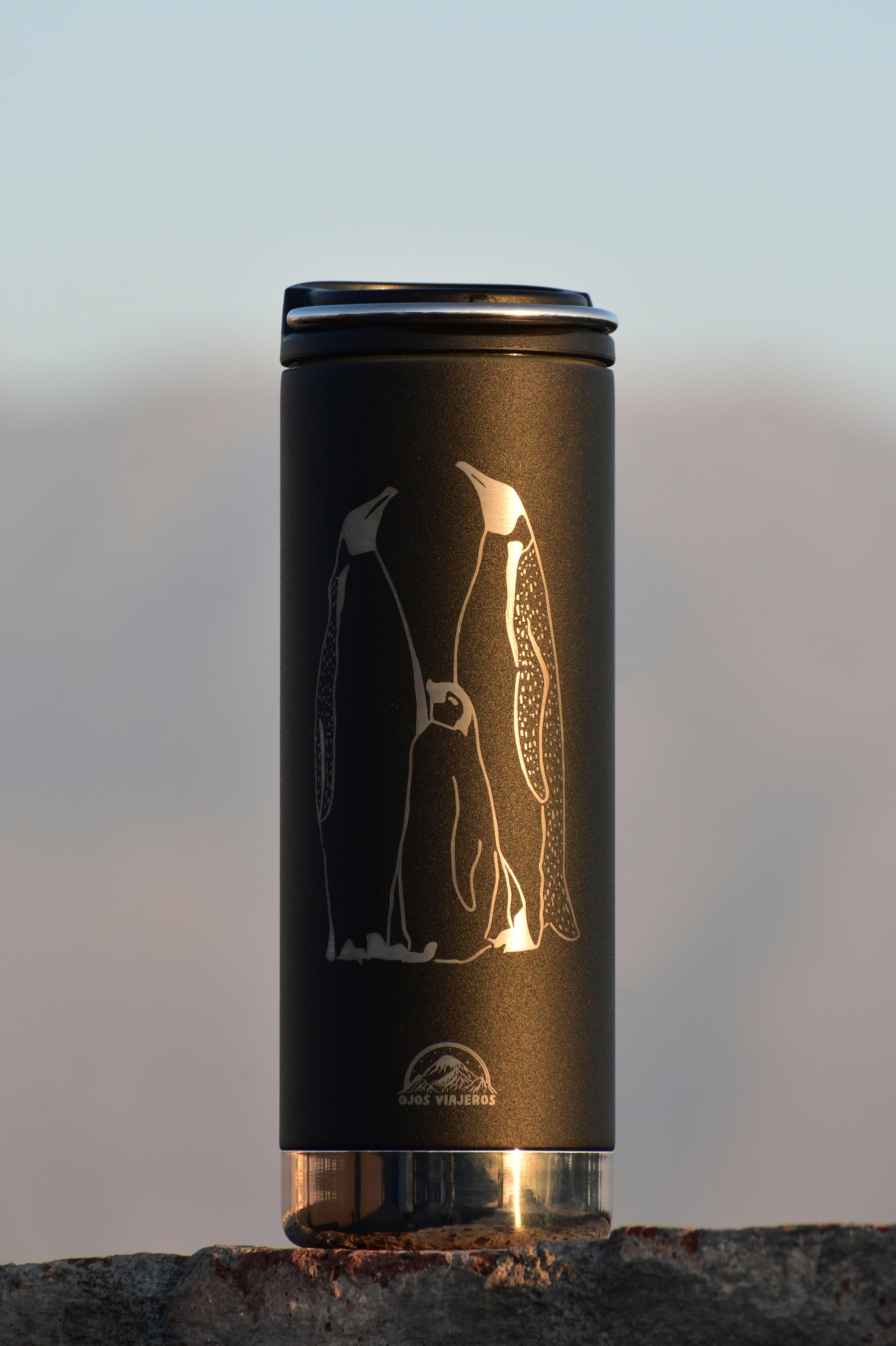 Botella TKwide Klean Kanteen - Pingüinos Emperador - Ojos Viajeros