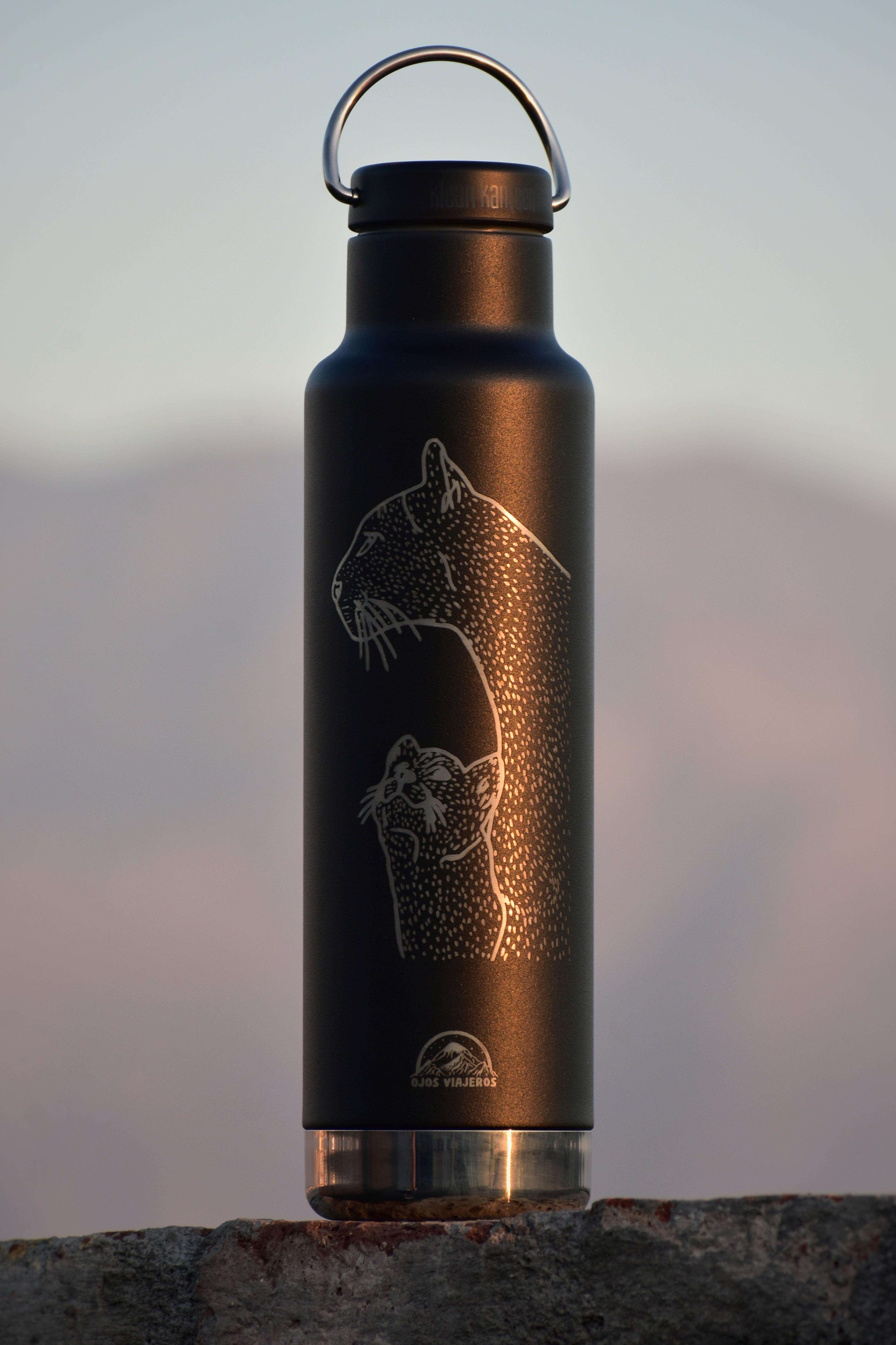 Botella Clásica Aislante Klean Kanteen - Pumas - Ojos Viajeros