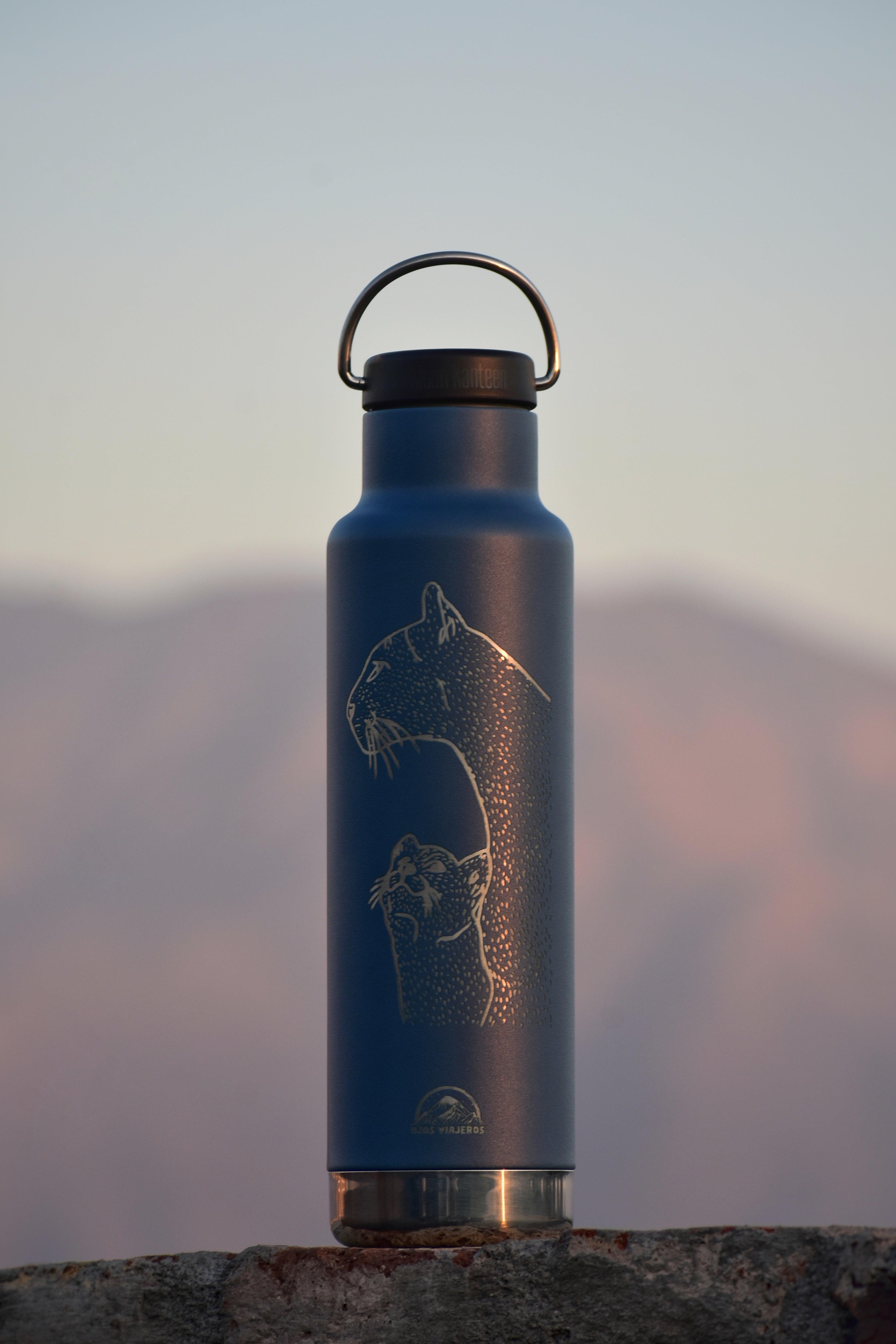 Botella Clásica Aislante Klean Kanteen - Pumas - Ojos Viajeros