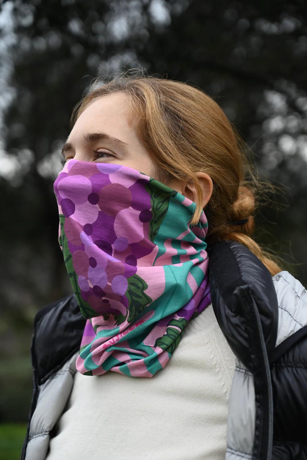 Bandana Multifuncional Outdoor - Uvas del Valle - Ojos Viajeros