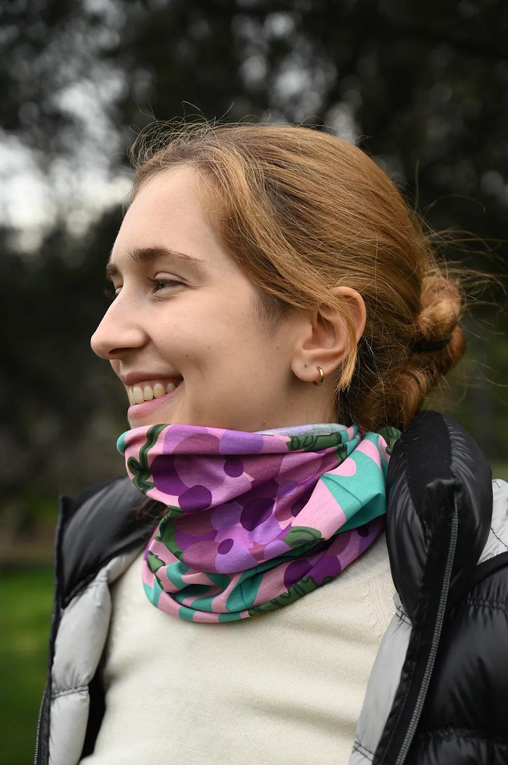 Bandana Multifuncional Outdoor - Uvas del Valle - Ojos Viajeros