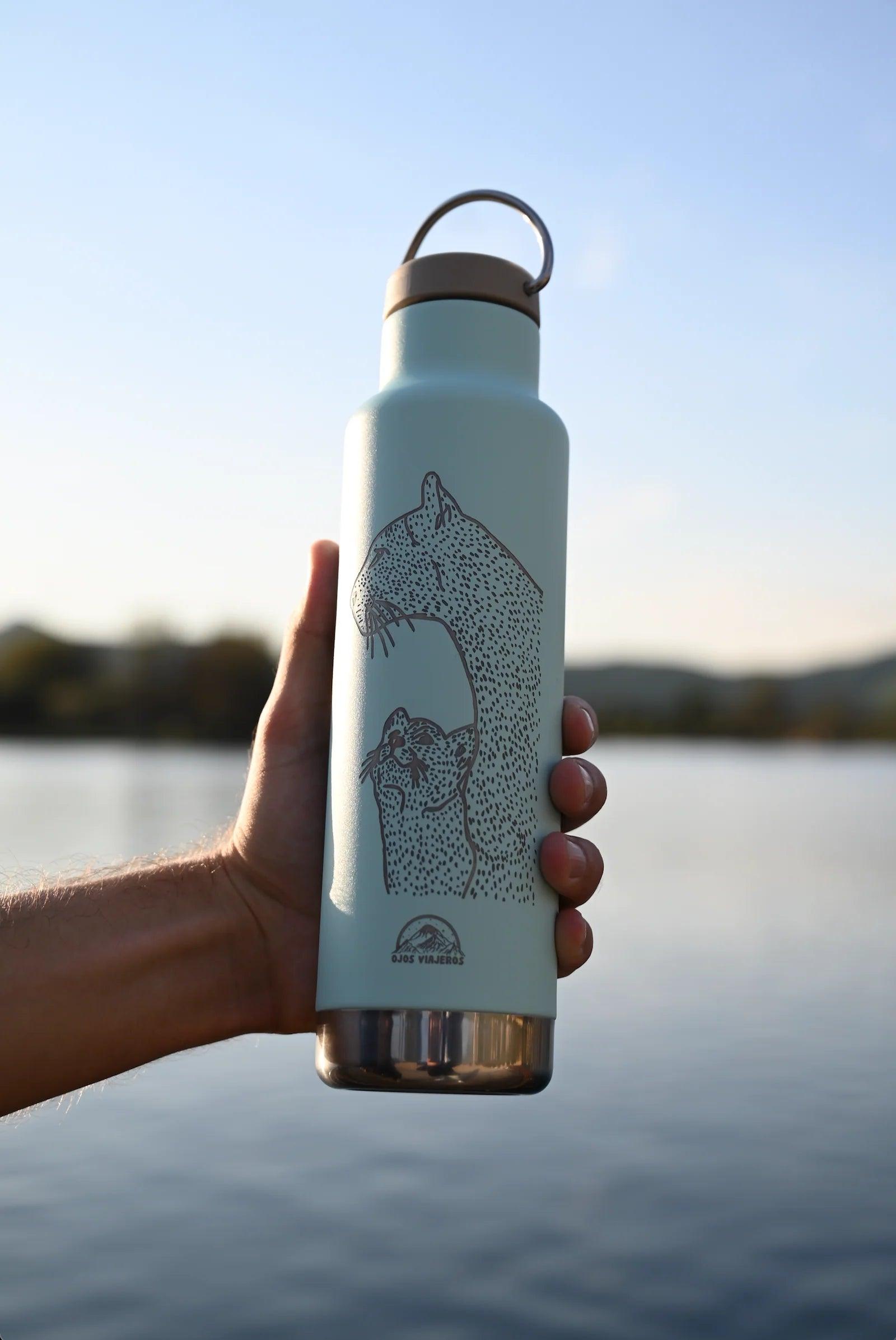 Botella Clásica Aislante Klean Kanteen - Pumas - Ojos Viajeros